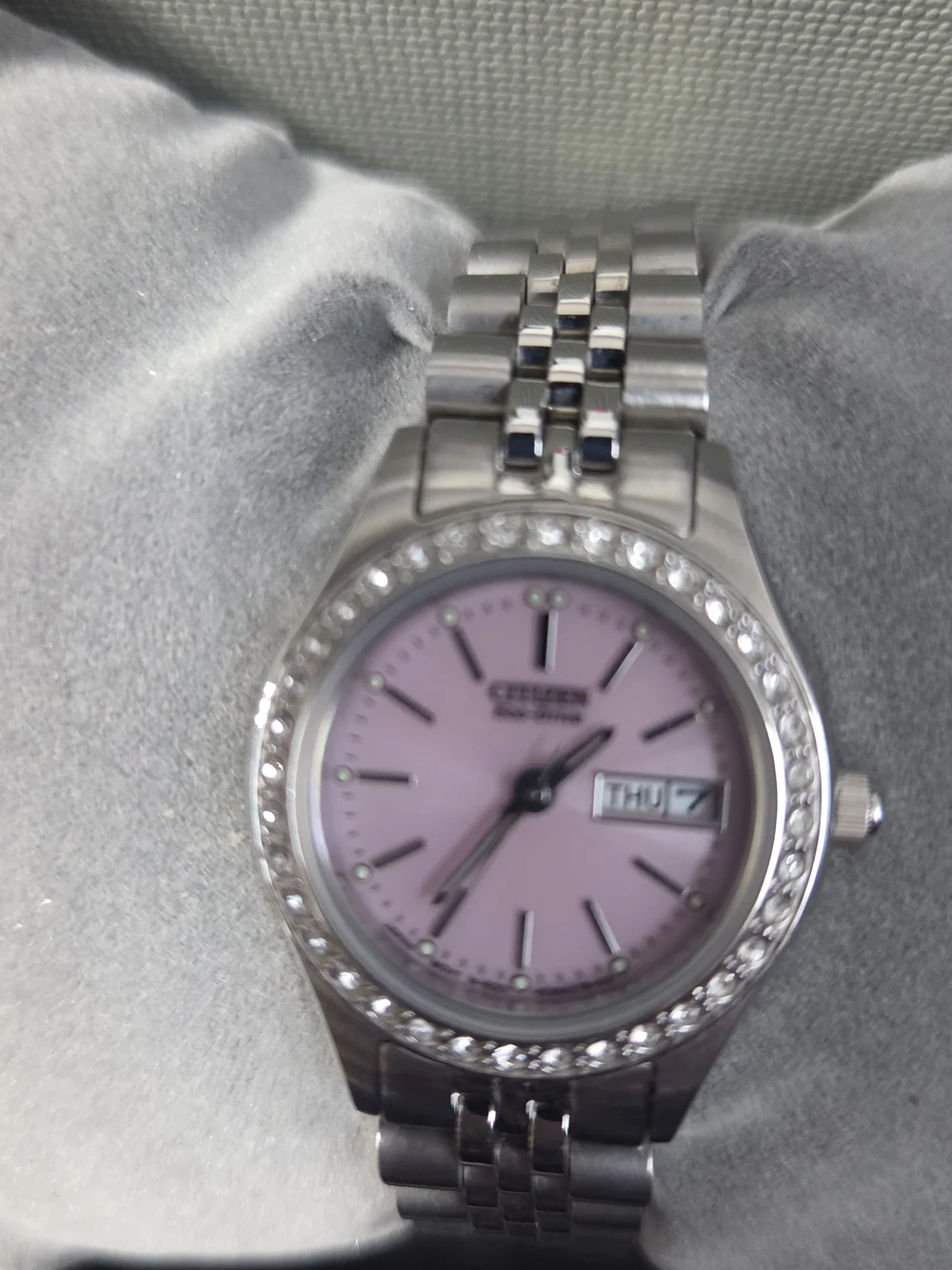 Citizen Stainless Steel Watch with Pink Dial